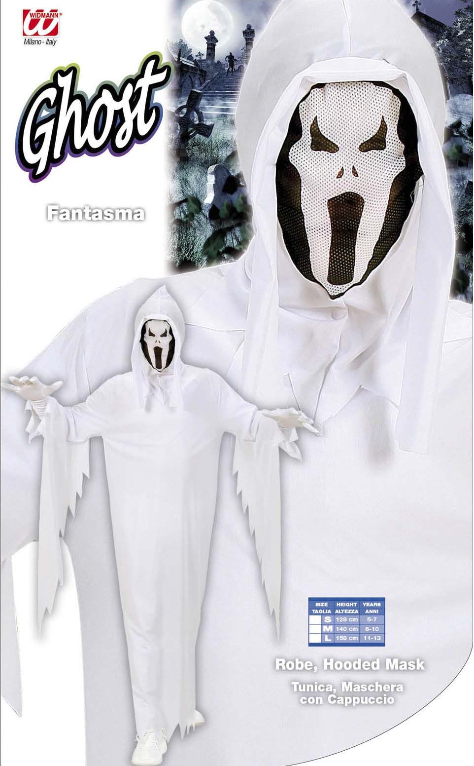 Kinderkostüm Geist mit Scream-Maske · Gr. 158cm