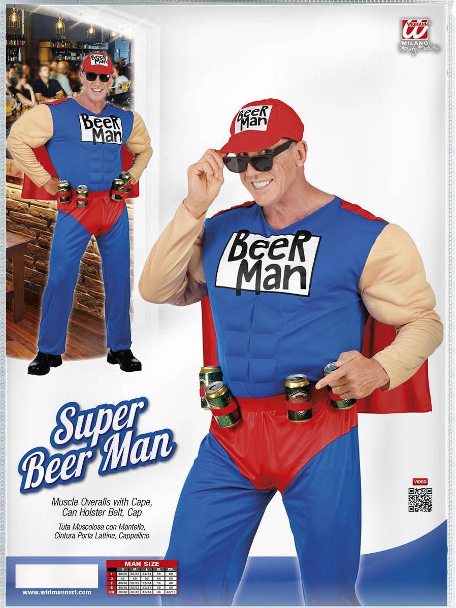 Kostüm Super Biermann Duff Man · Gr. L