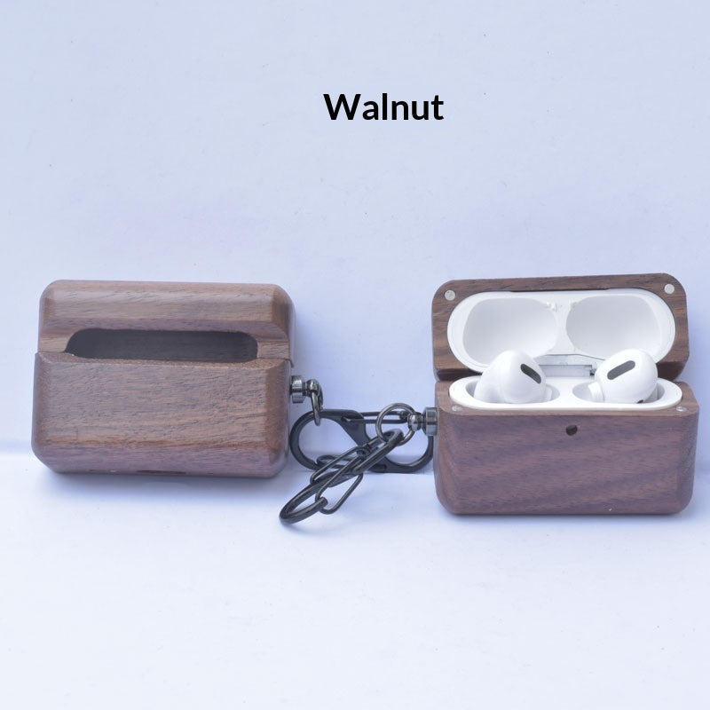 Bluetooth Kopfhörer-Etui aus Nussholz