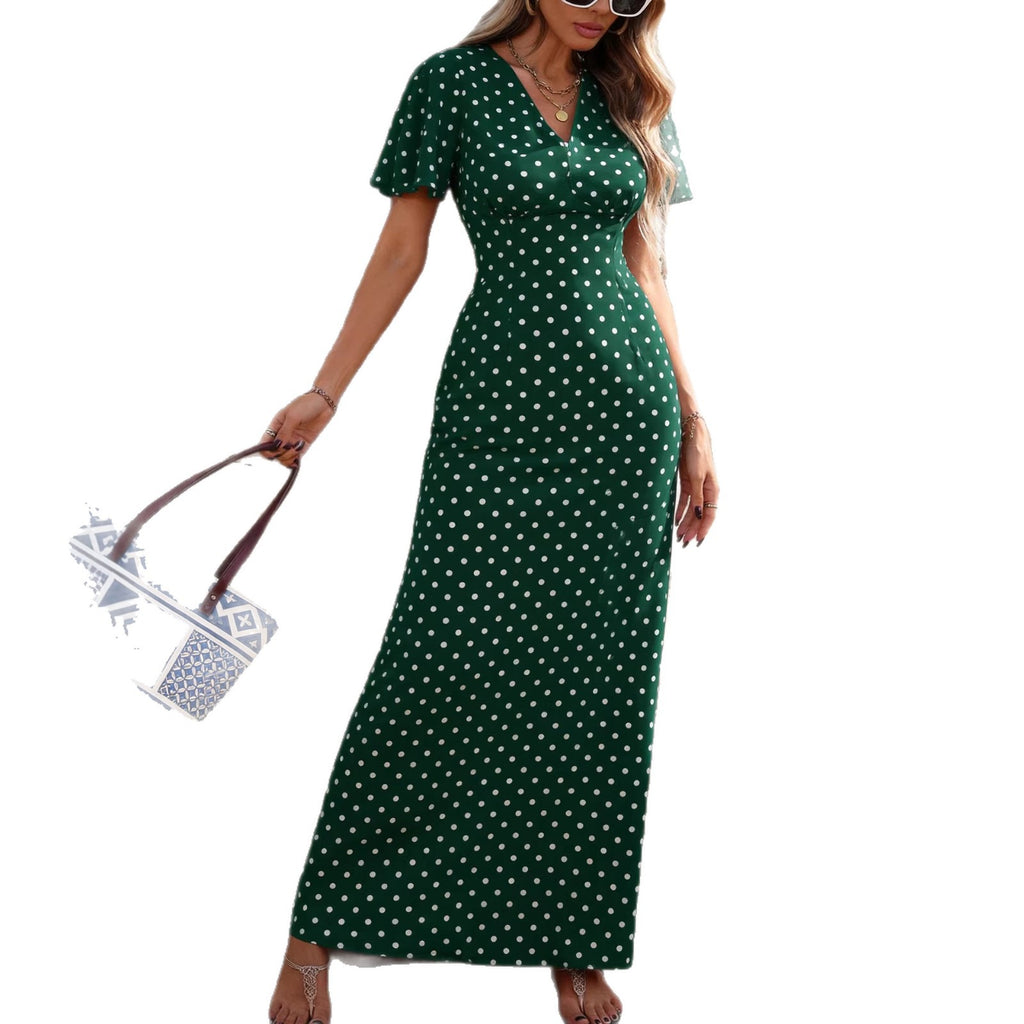 Rotes Polka-Punkt Kleid