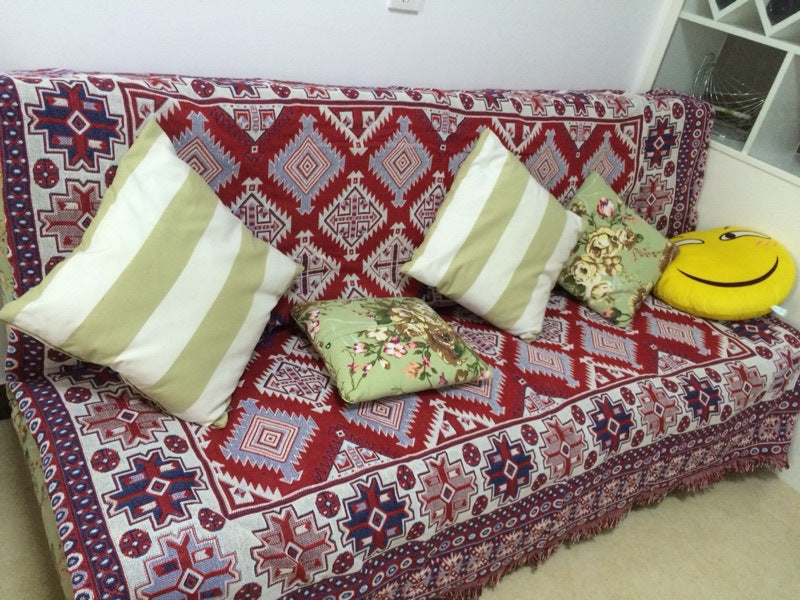 Sofaüberwurf Baumwolle – Geometrische Abstraktion – Bild 4 | LuxeStyle