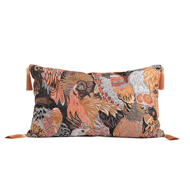Mid-Century-Modern Velours-Kissenbezug 45x45 cm