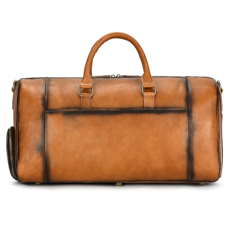 Reisetasche aus pflanzlich gegerbtem Leder