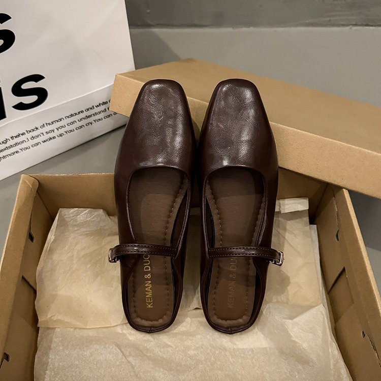 Retro Ballerinas aus Wildleder