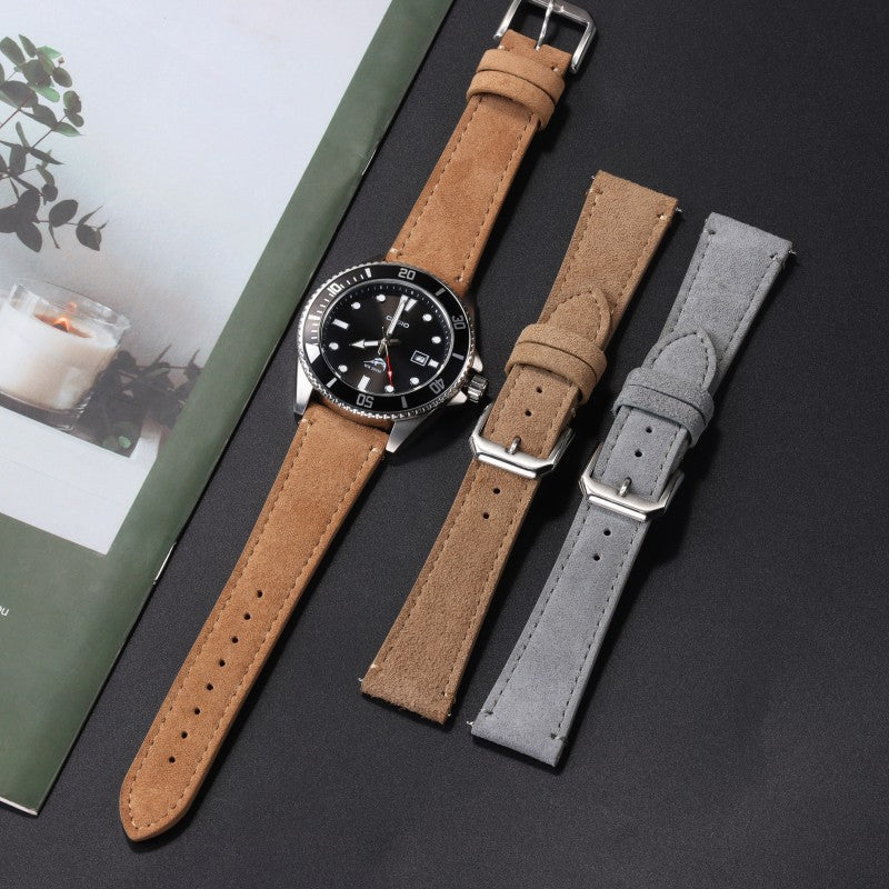 Wildleder-Uhrenarmband mit Schnellverschluss | LuxeStyle