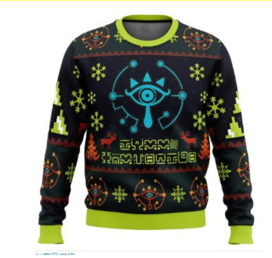 Jacquard Christmas Pullover für Herren