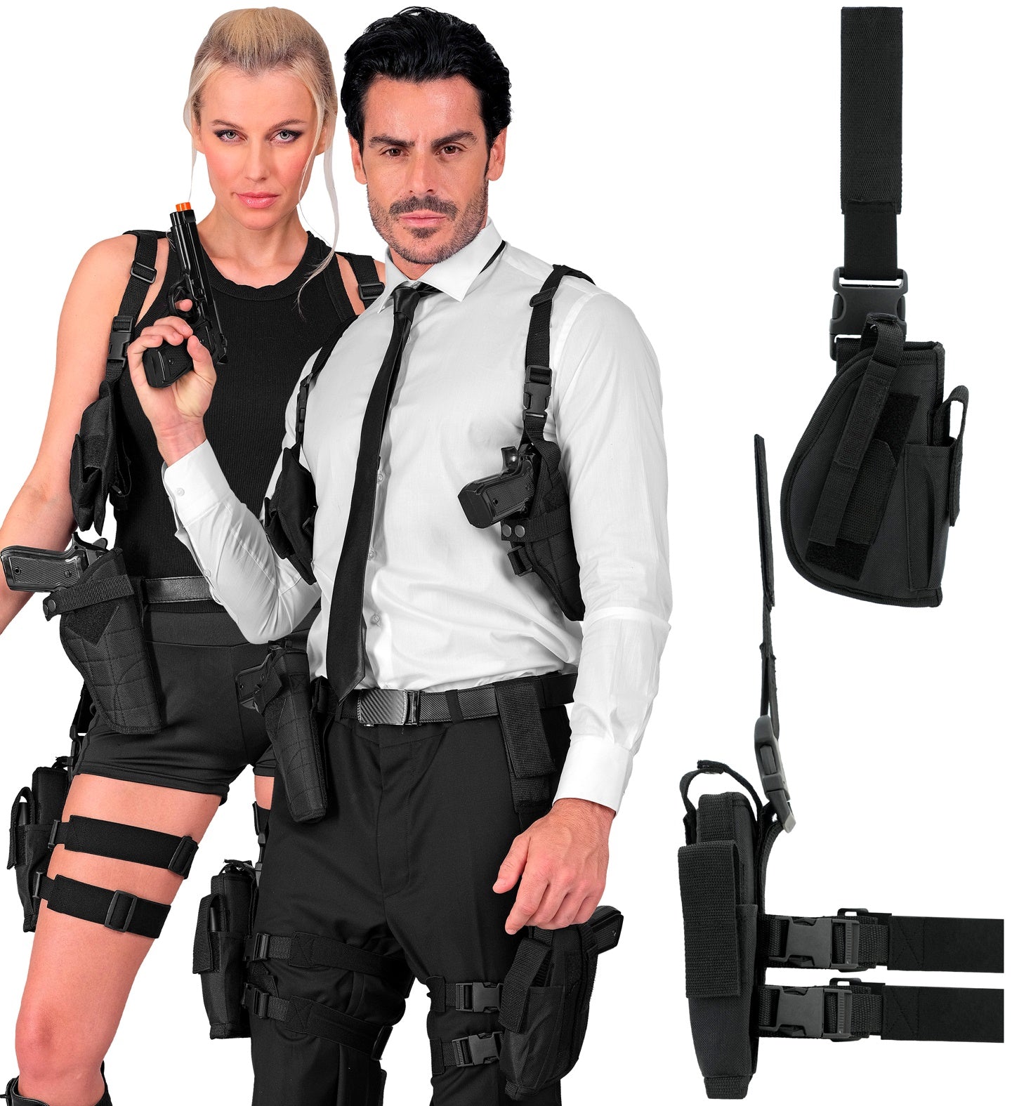 Holster schwarz für rechtes