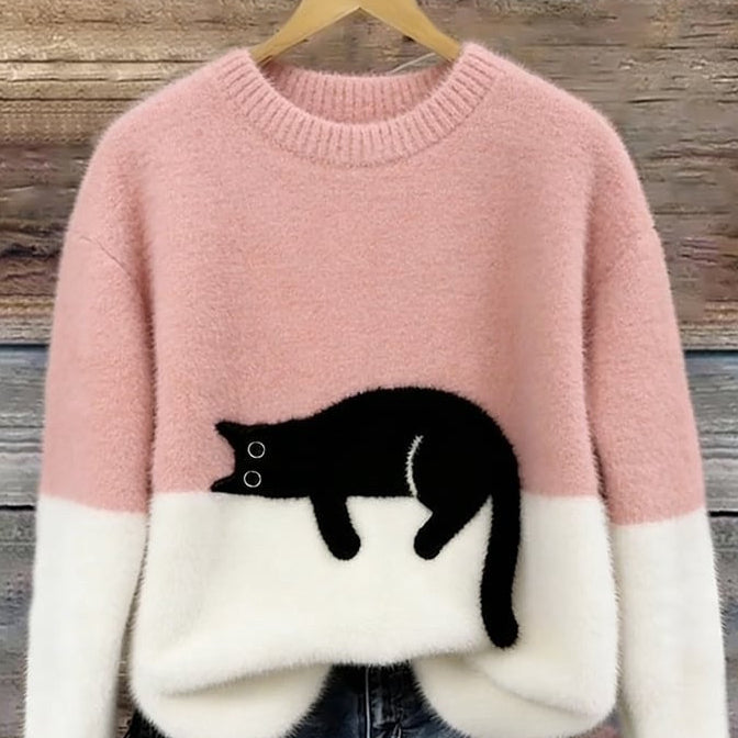 Weihnachts-Fleece-Pullover für Damen