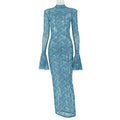 Chic Vintage Damen Slim-fit Farbkombi-Dress