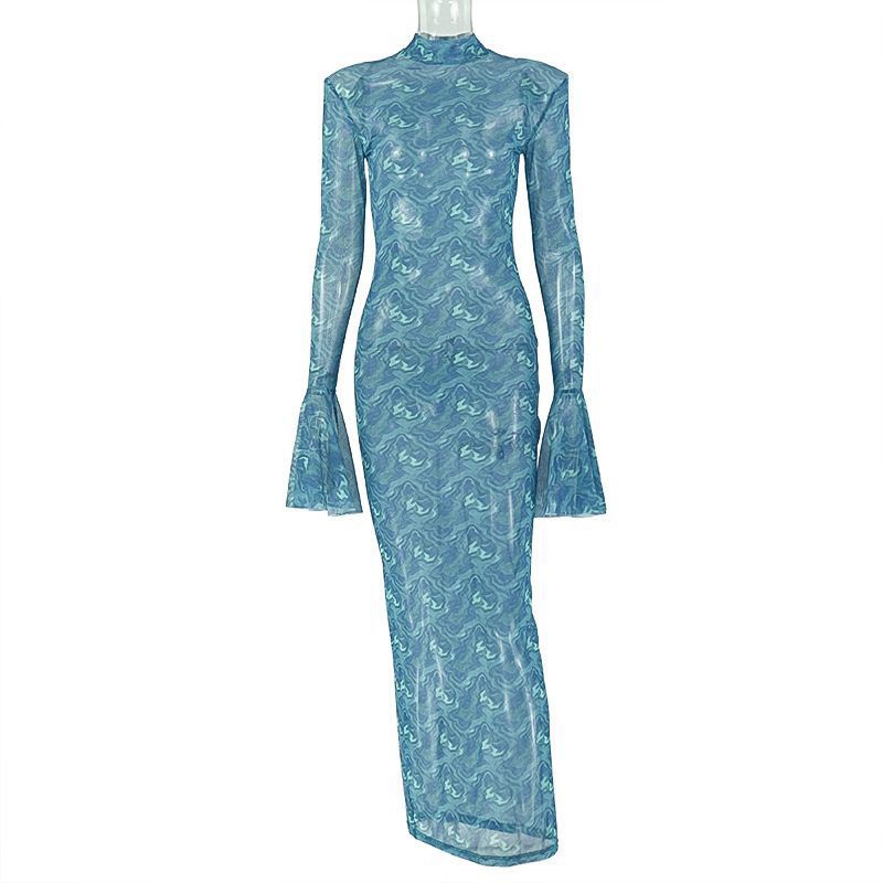 Chic Vintage Damen Slim-fit Farbkombi-Dress