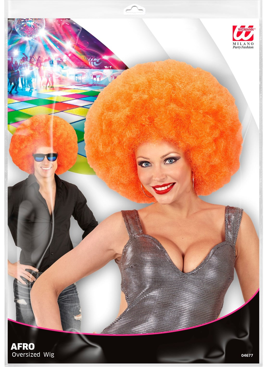 Perücke orange extravolume