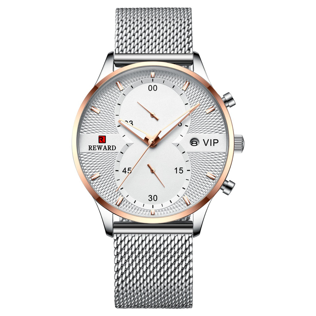 Herren Quarzuhr mit Kalenderfunktion, wasserdicht – Bild 7 | LuxeStyle