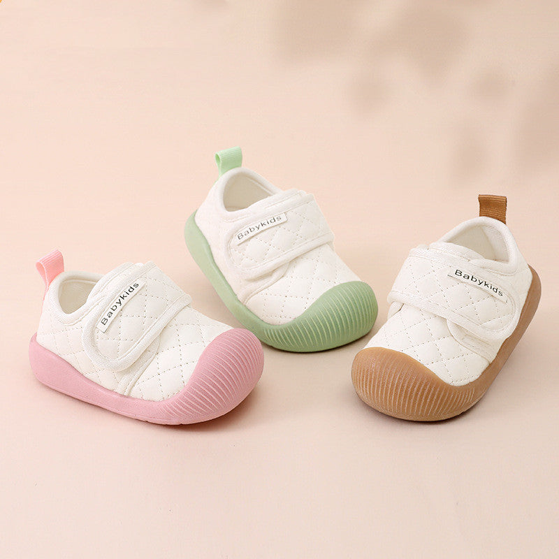 Lauflernschuhe für Mädchen mit Klettverschluss und weicher Sohle