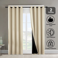 Thermo-Verdunklungsvorhänge mit Ösen, 2er-Set – Bild 2 | LuxeStyle