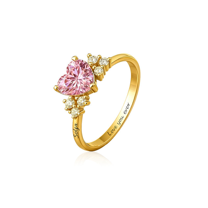 Personalisierter Geburtsstein-Ring