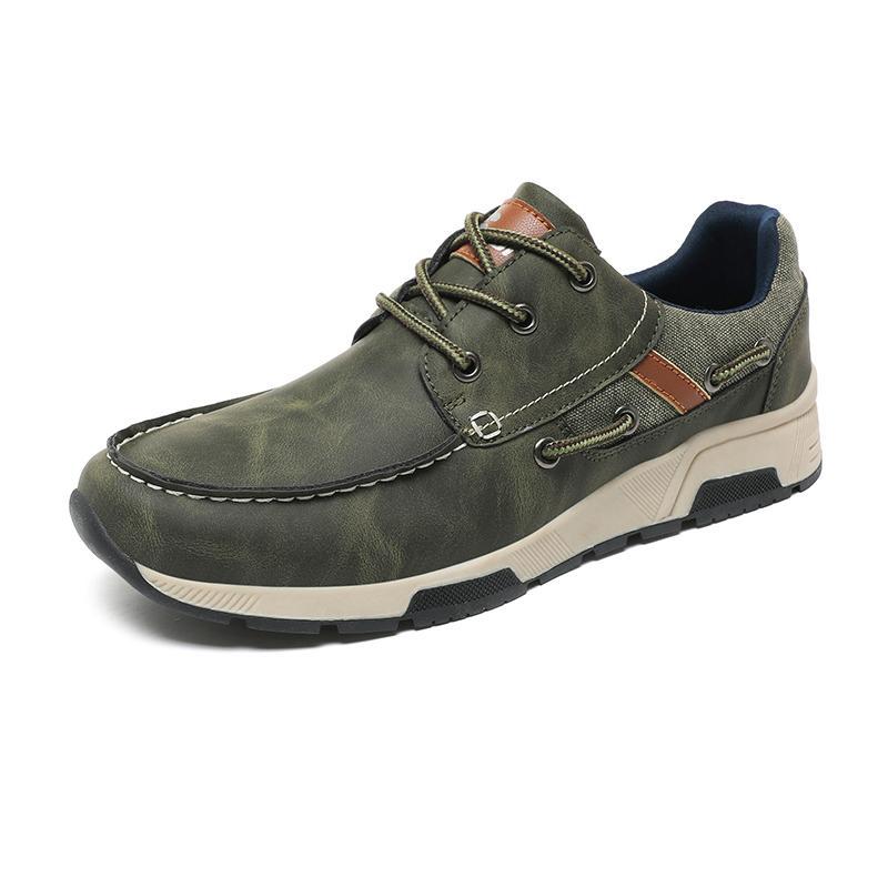 Atmungsaktiver Leder-Sneaker für Herren – Bild 7 | LuxeStyle