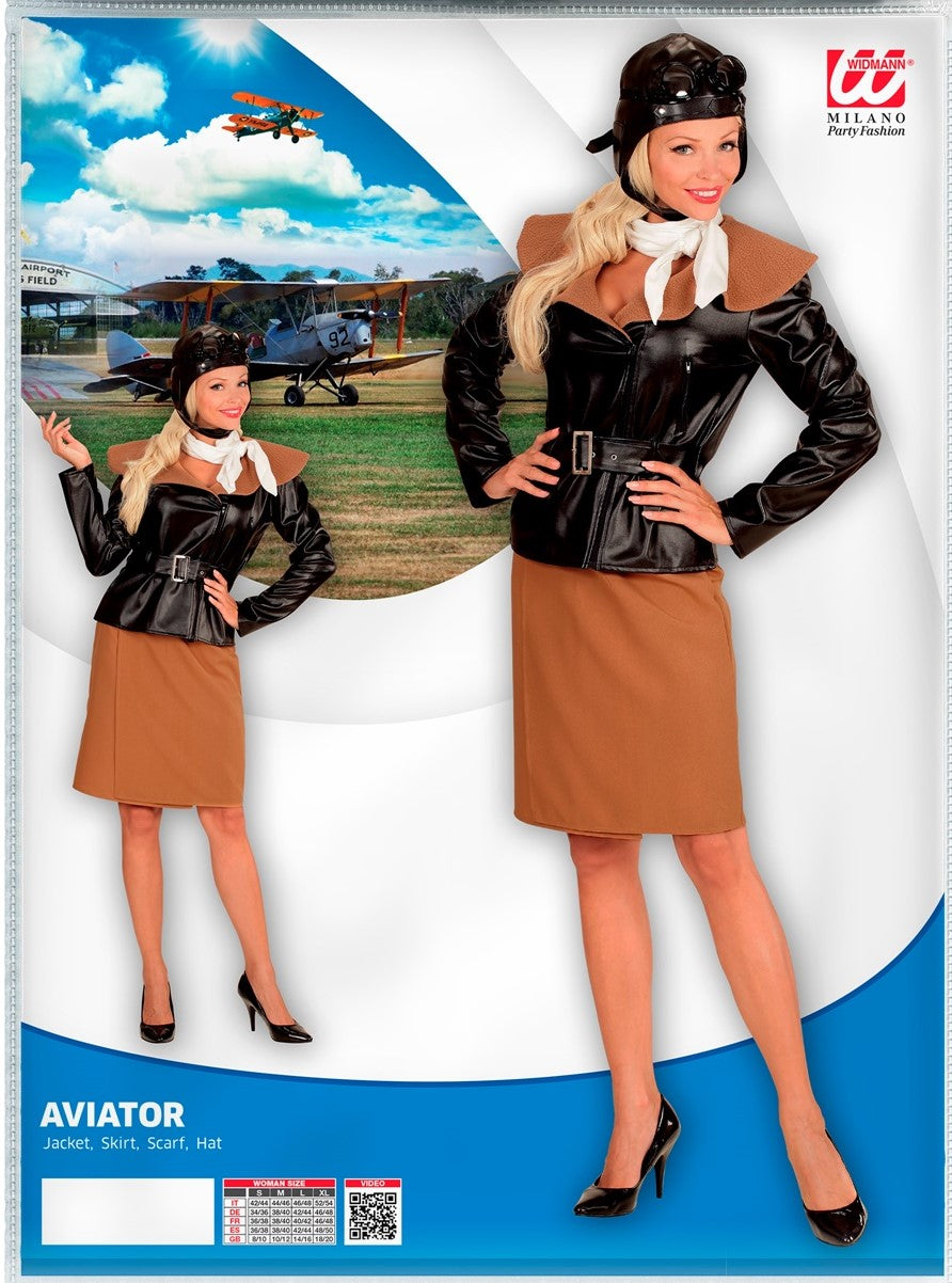 Kostüm Pilotin Retro Gr. M