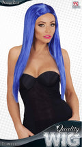 Glamourperücke blau