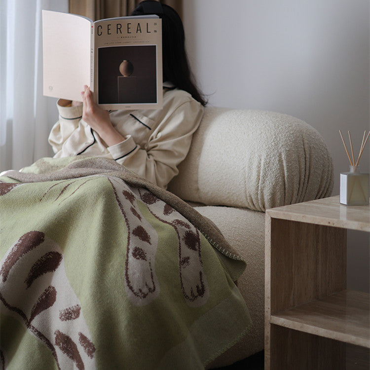 Cashmere-Decke Grün – Bild 6 | LuxeStyle