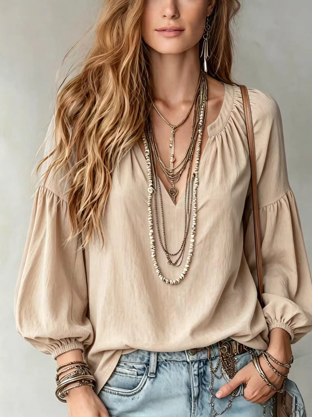 Weites Langarmshirt