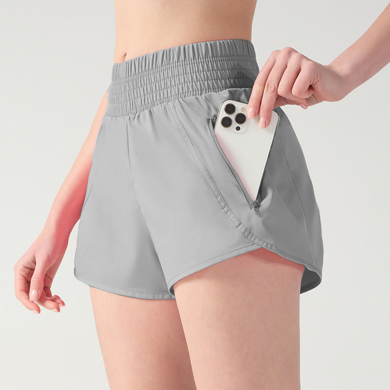 Sommer High-Waist Shorts im Zweiteiler-Look