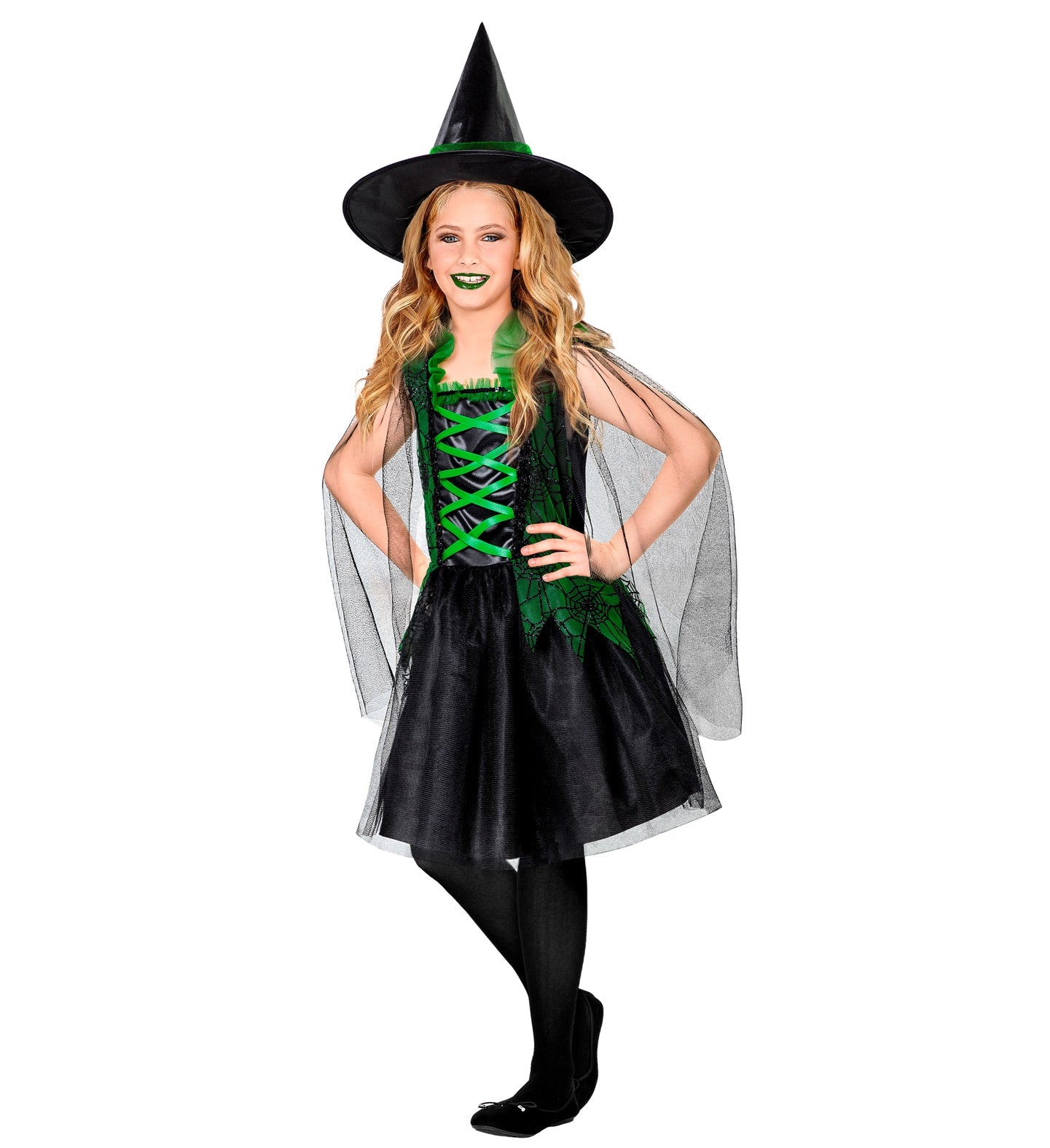 Kostüm Hexe Kleid und Hut