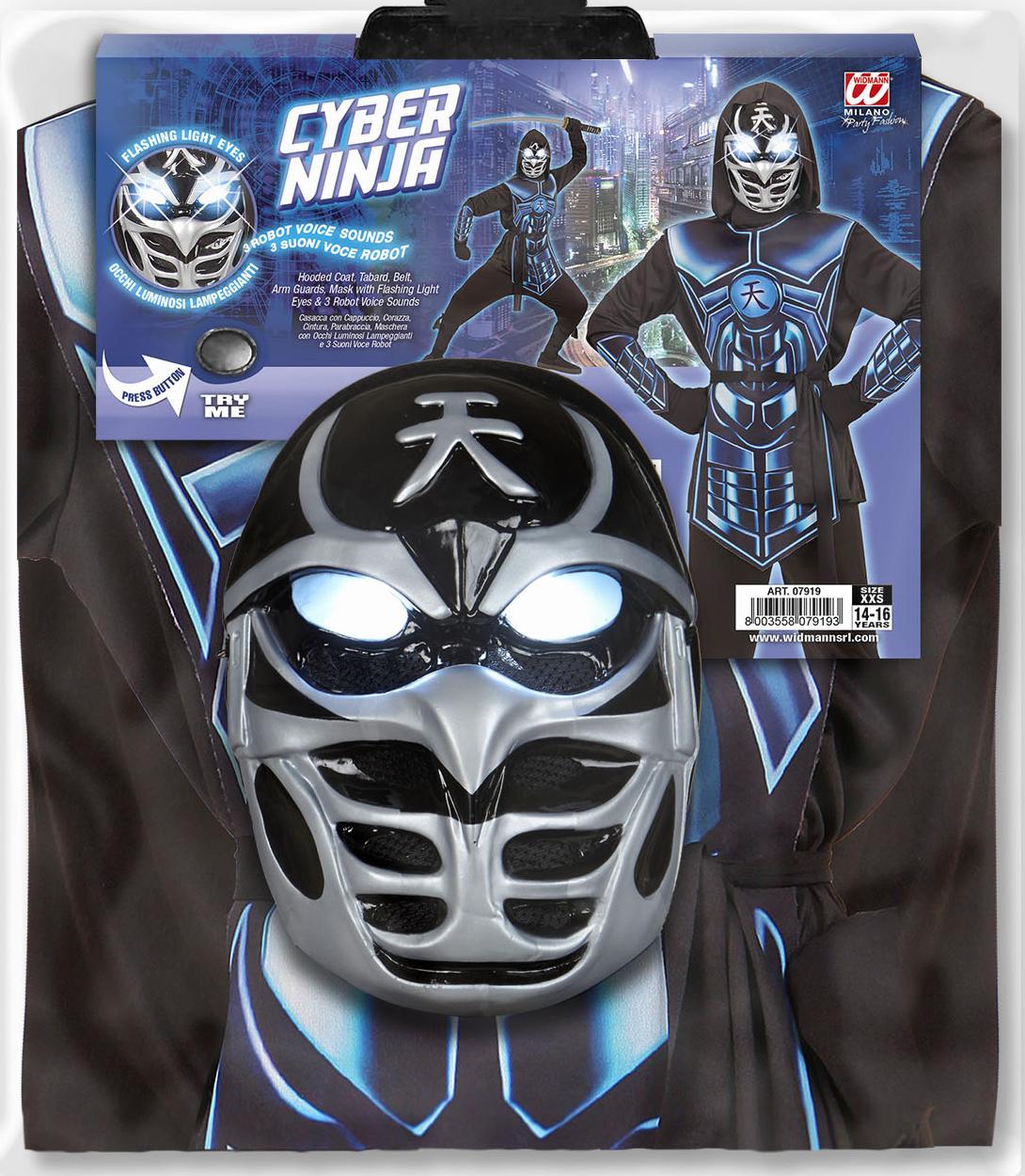 Kinderkostüm Cyber Ninja · Gr. 158cm