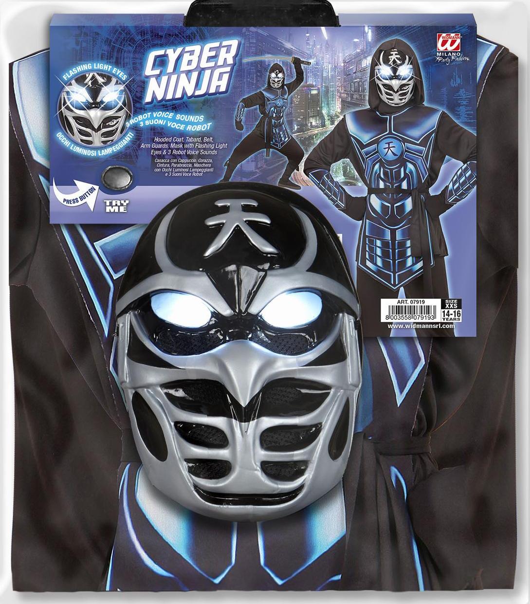 Kinderkostüm Cyber Ninja · Gr. 164cm