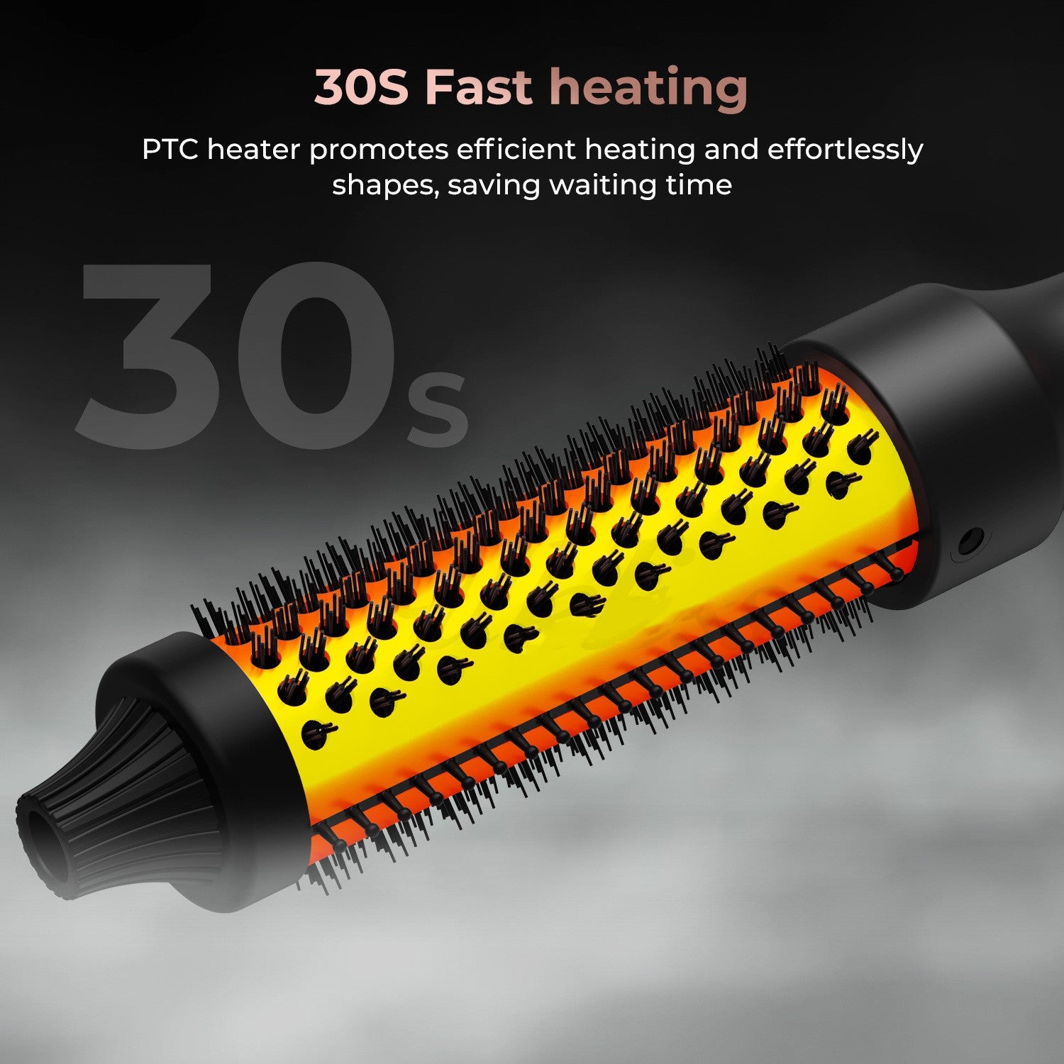 Warmluftbürste für glattes & lockiges Haar
