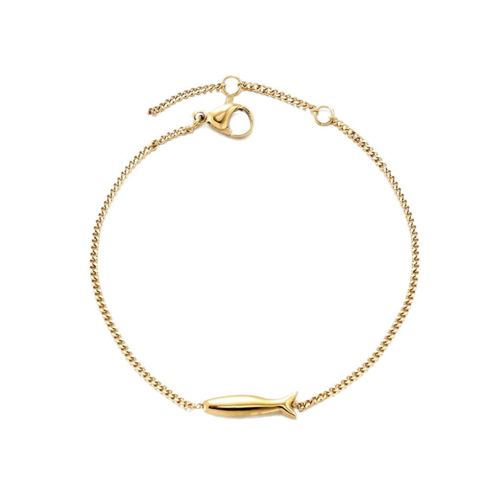 Armband Koi-Karpfen aus Edelstahl, vergoldet | LuxeStyle