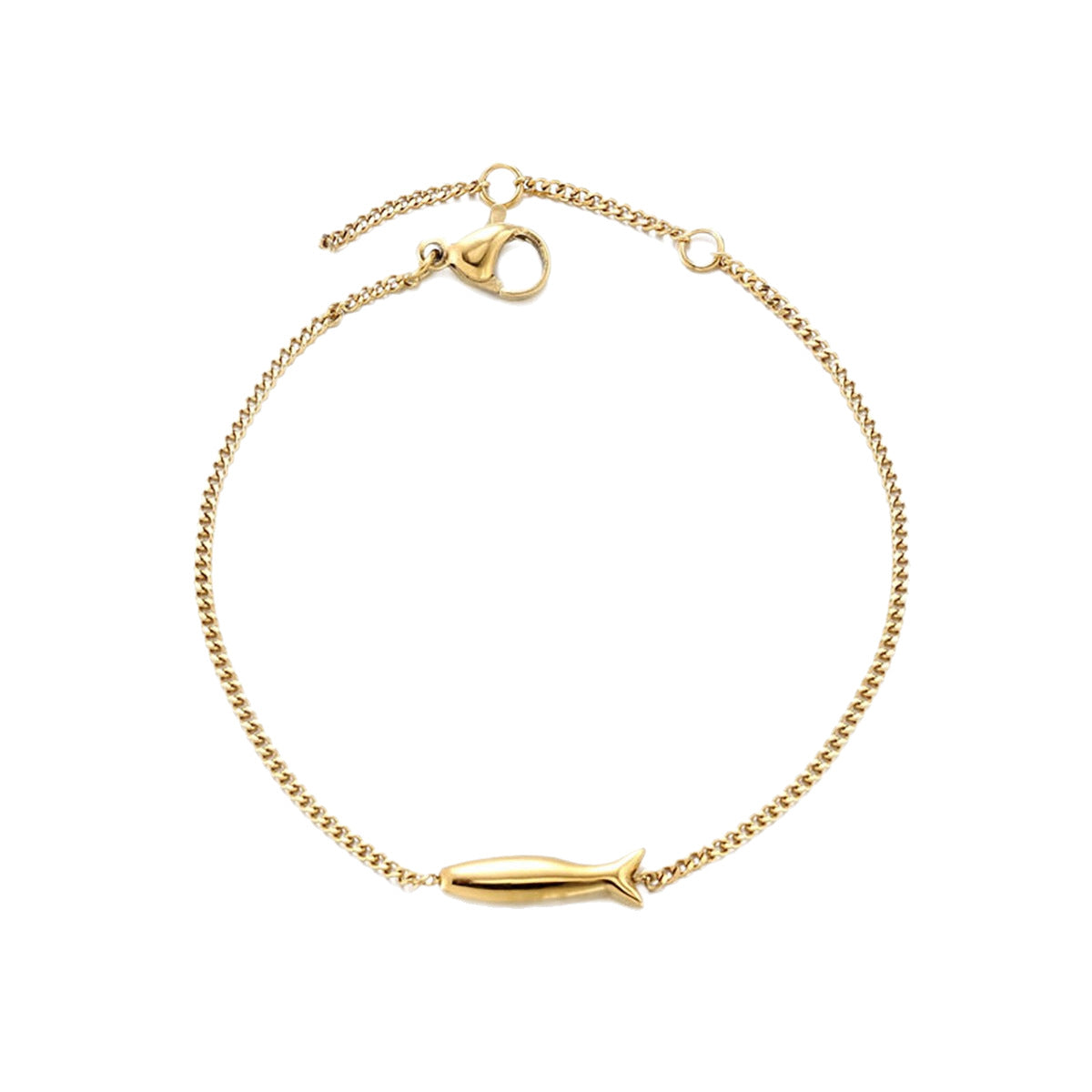 Armband Koi-Karpfen aus Edelstahl, vergoldet | LuxeStyle