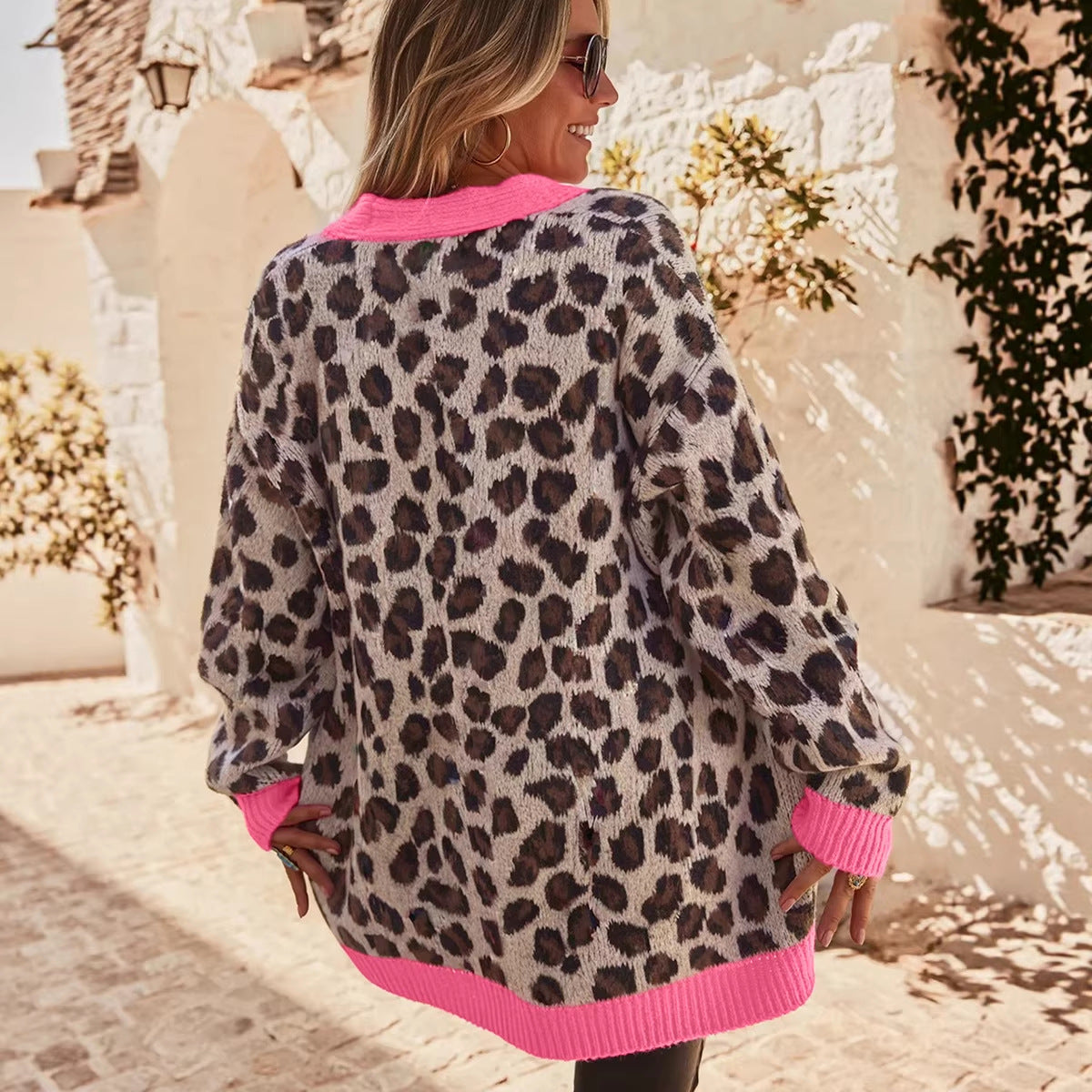 Cardigan mit Leopardenmuster – Bild 5 | LuxeStyle