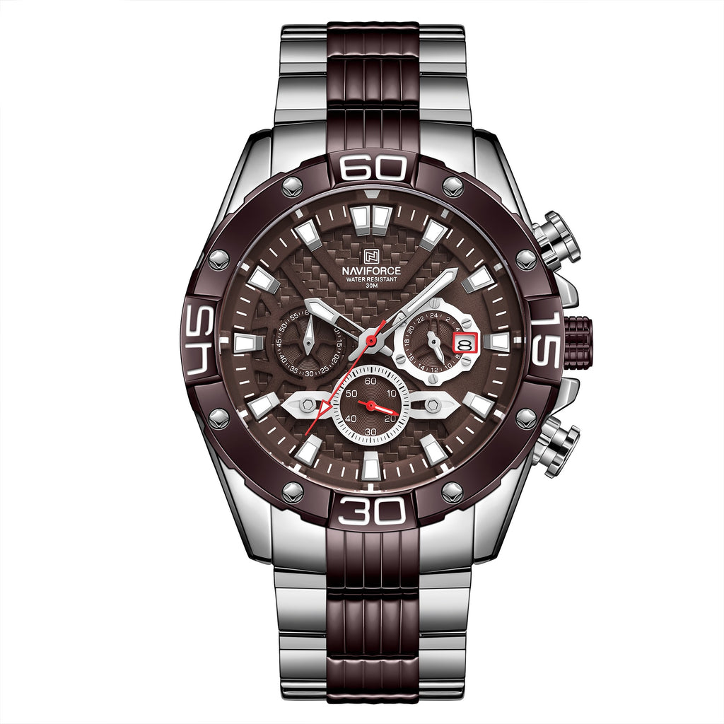 Herrenuhr mit Leuchtzeigern und Chronograph – Bild 11 | LuxeStyle