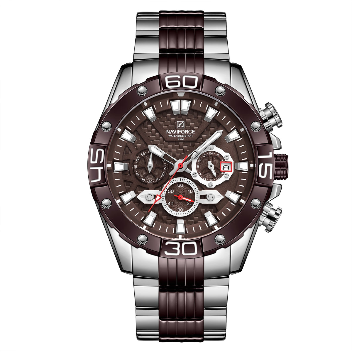 Herrenuhr mit Leuchtzeigern und Chronograph – Bild 11 | LuxeStyle