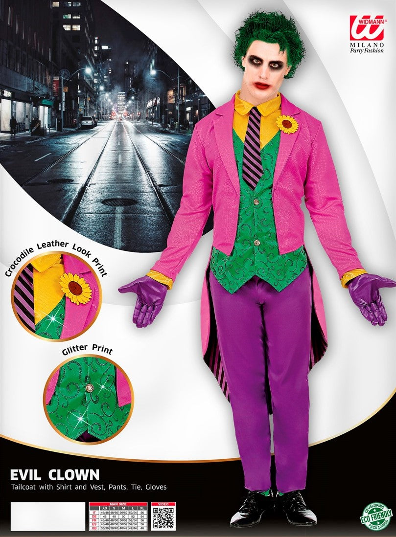 Kostüm Mad Joker Clown