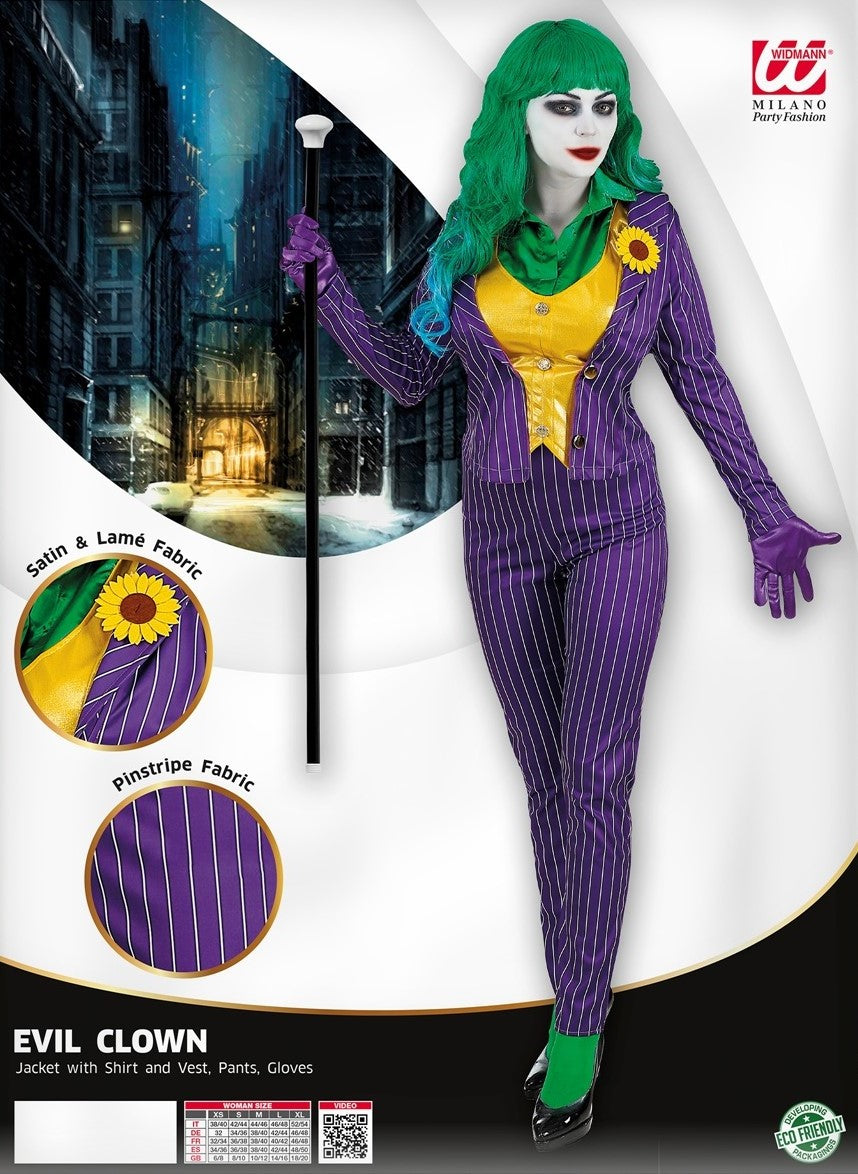Kostüm Mad Joker Clown