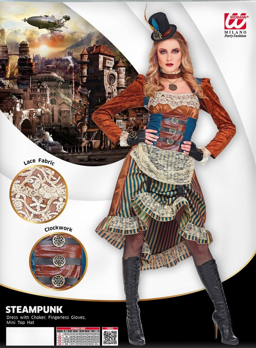 Kostüm Steampunkerin Grösse XL
