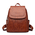 Leder- und Schaffell-Rucksack für Damen | LuxeStyle
