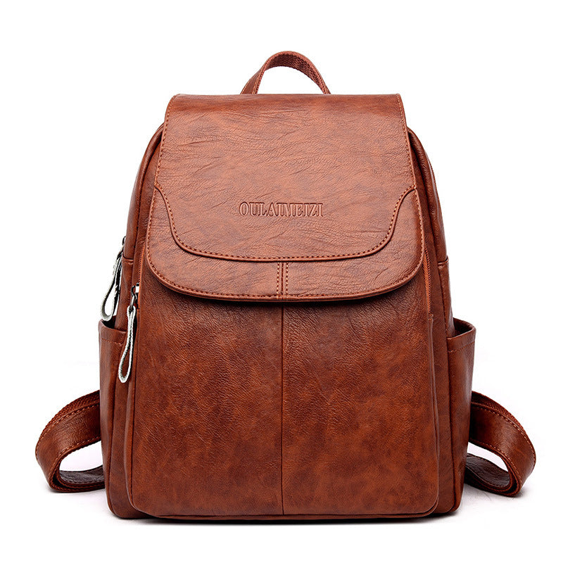 Leder- und Schaffell-Rucksack für Damen | LuxeStyle