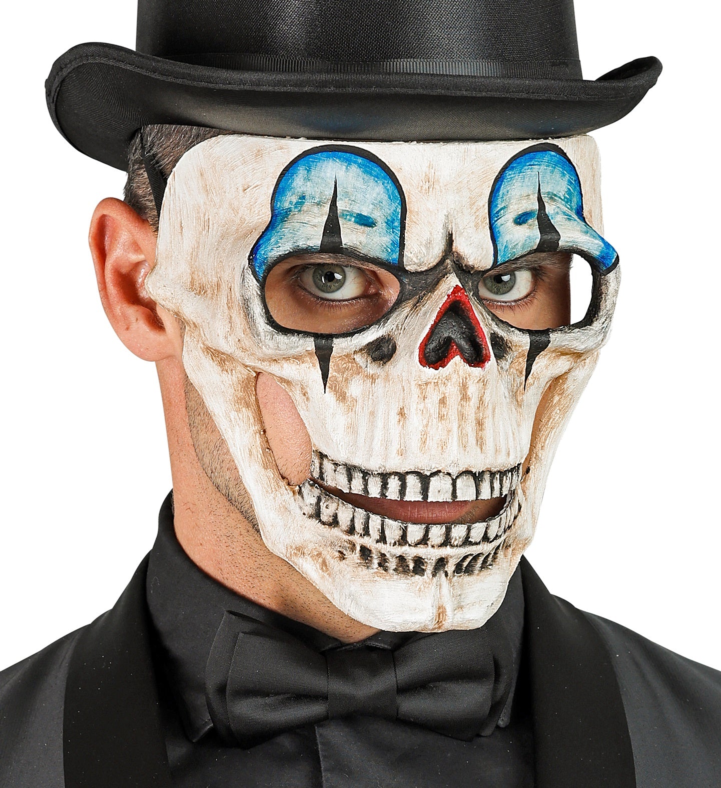 Gesichtsmaske Totenkopf Clown