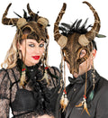 Schamanen Maske mit Hörner