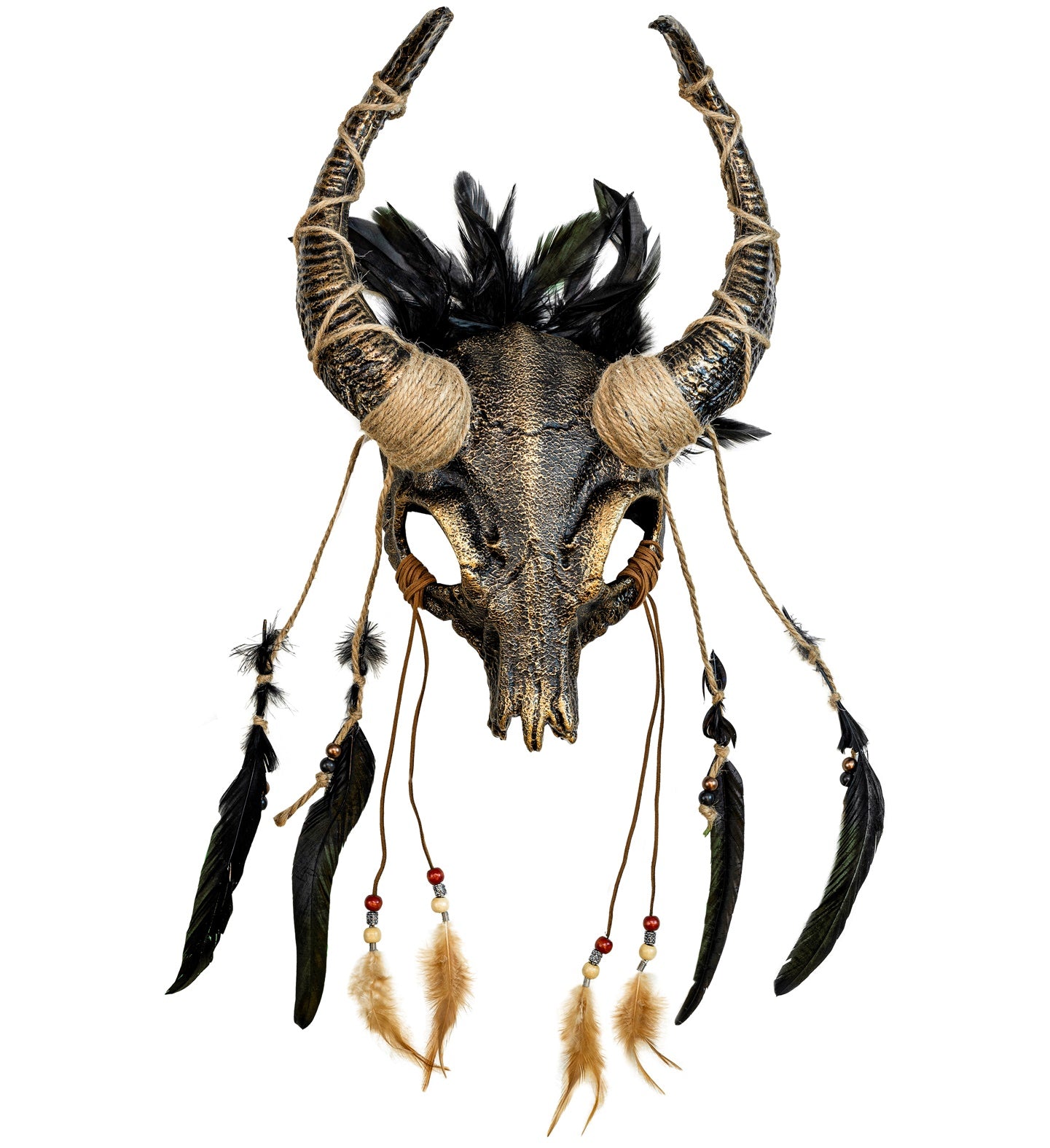 Schamanen Maske mit Hörner