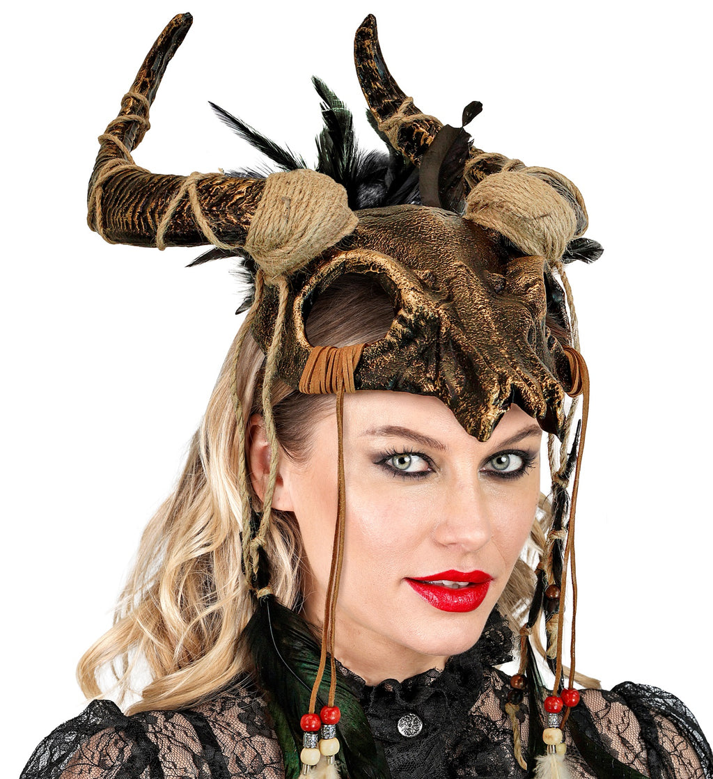 Schamanen Maske mit Hörner – Bild 3 | LuxeStyle