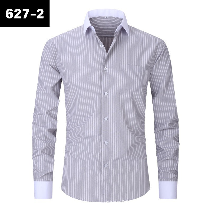 Gestreiftes Slim Fit Hemd für Herren – Bild 11 | LuxeStyle