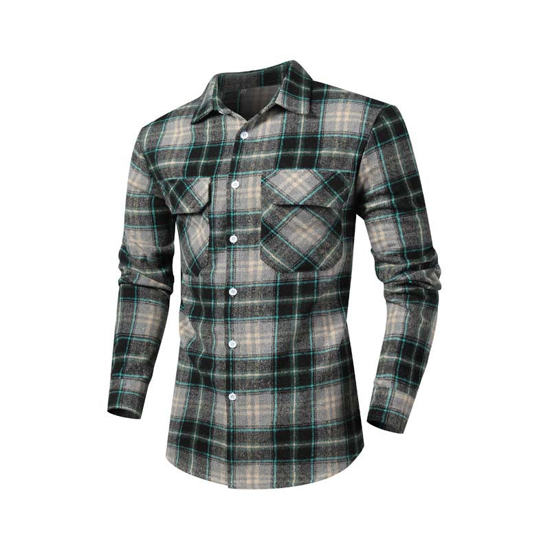 Herren Hemd mit Revers und Karomuster – Bild 7 | LuxeStyle
