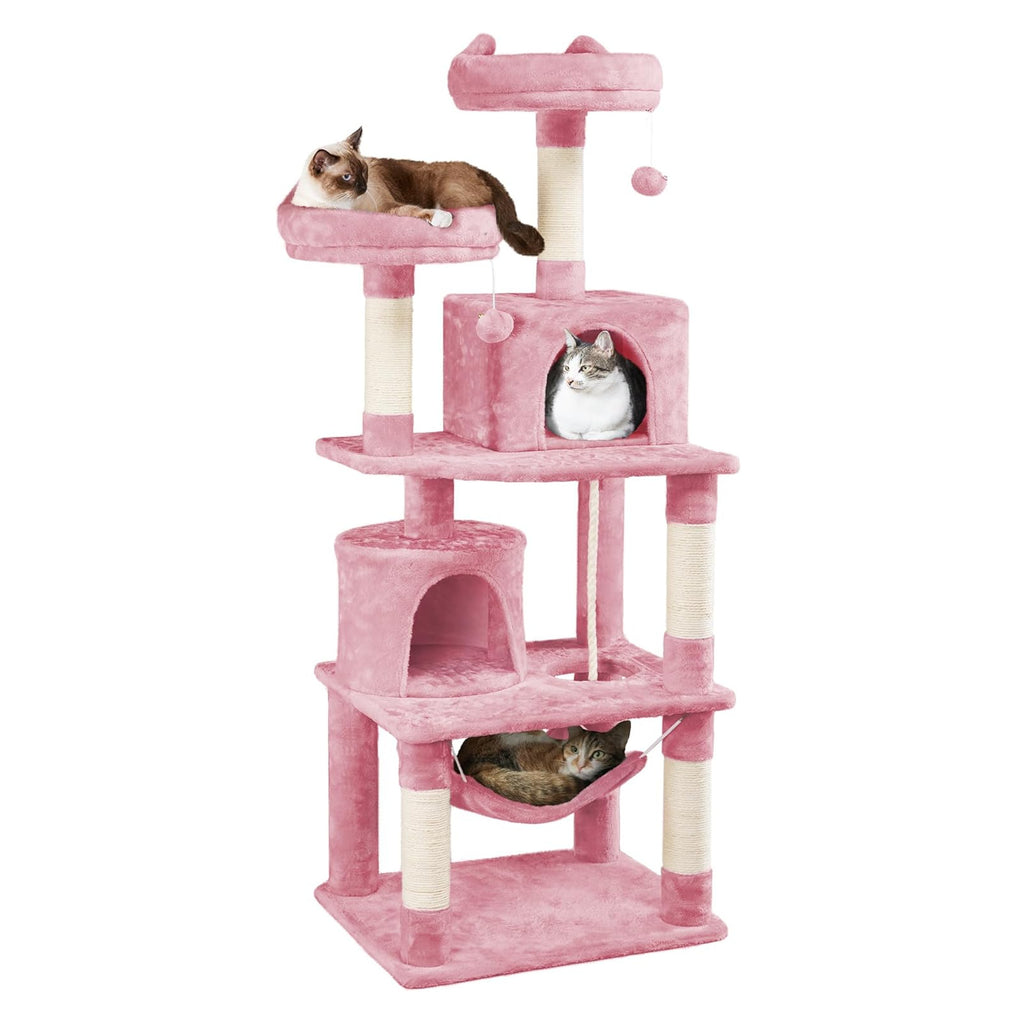 Vertikaler Katzenbaum mit integriertem Bett