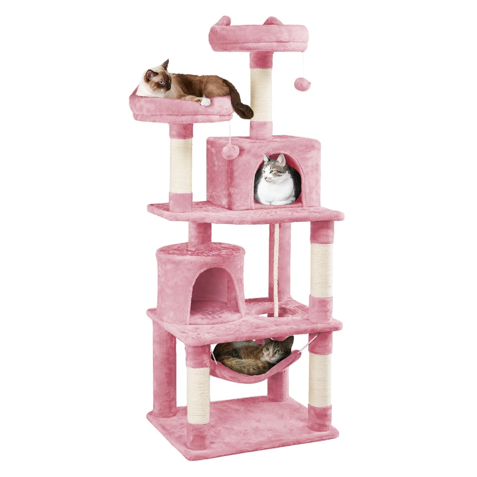 Vertikaler Katzenbaum mit integriertem Bett