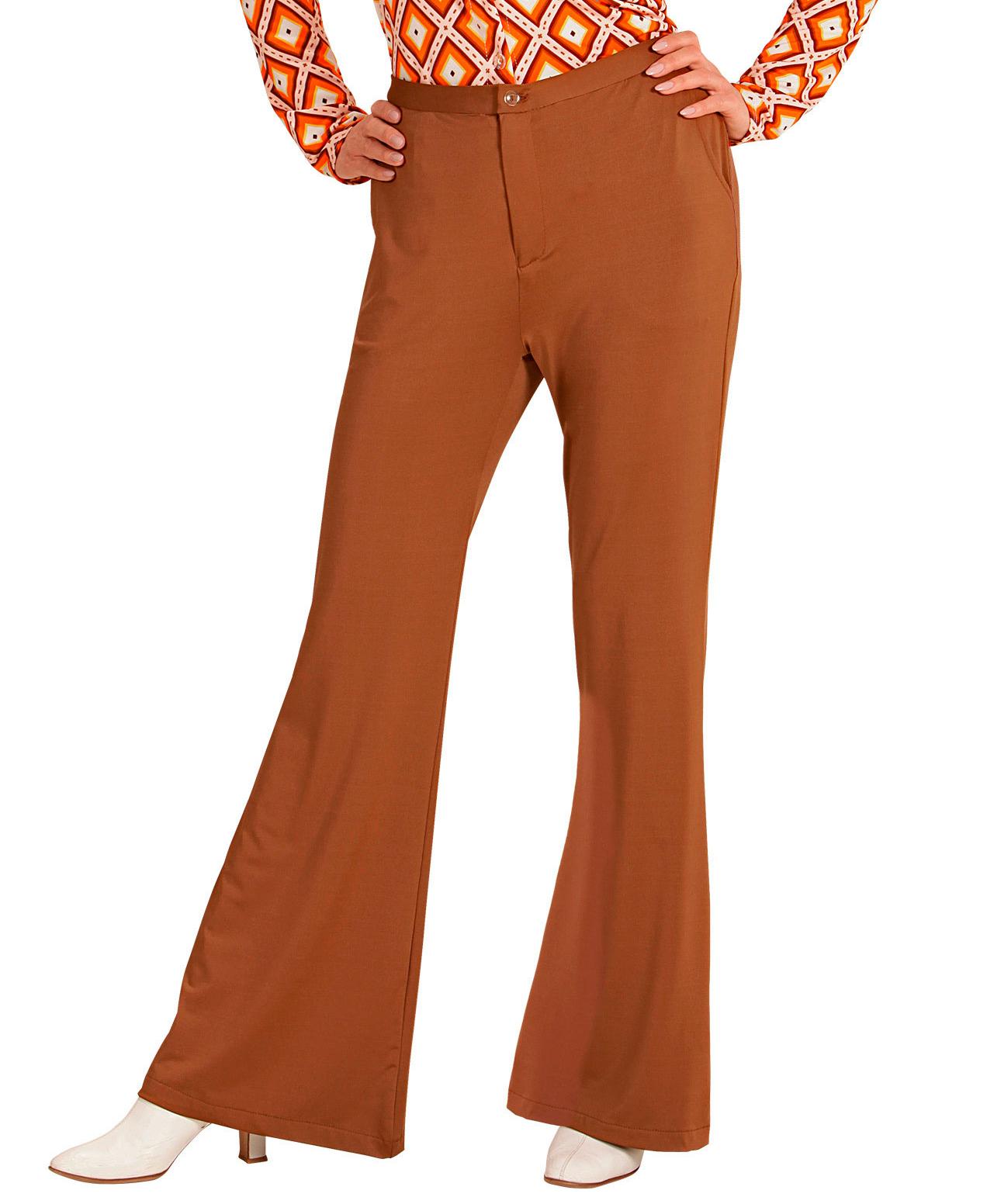 Braune Groovy Damenhose · Gr. L/XL
