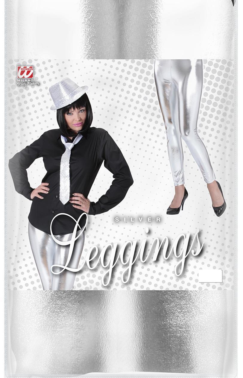 Silber-Leggings · Gr. L/XL