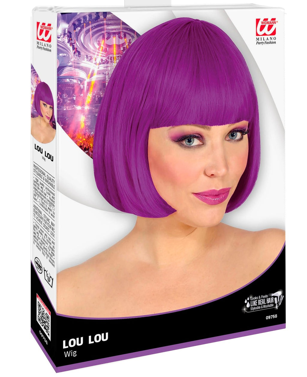 Perücke Lou Lou violett – Bild 2 | LuxeStyle